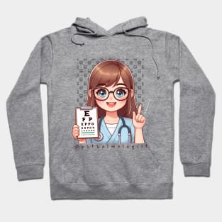 Cute Ophthalmologist lady,brafdesign Hoodie